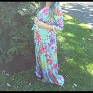 RESERVED FOR @RMFLOWERS Maternity Maxi Dress